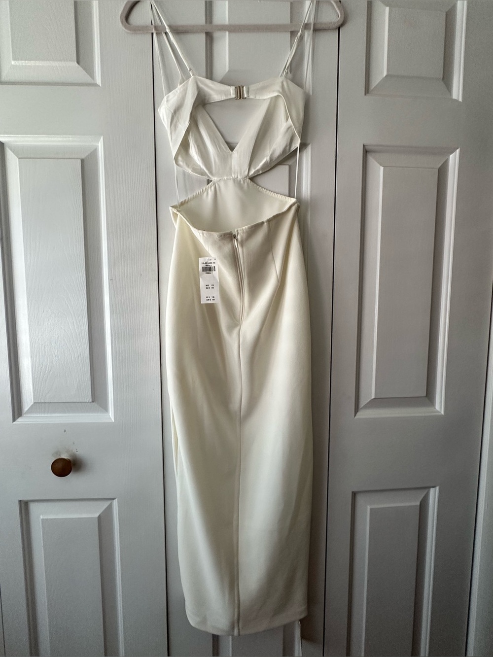 Abercrombie & Fitch Mixed Fabric Midi
White XST Dress NWT - Picture 4 of 6